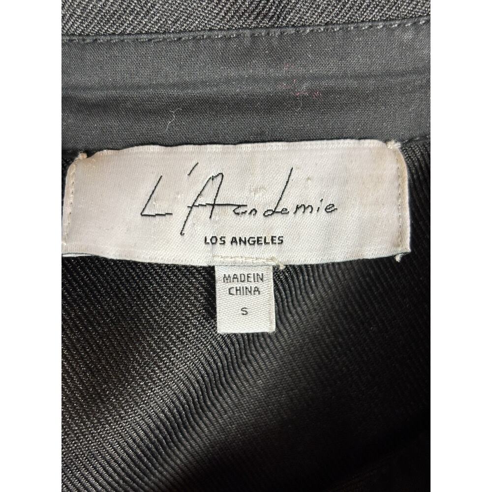 L'Academie The Inaya Revolve Jumpsuit Black Button Down Small Boilersuit - Picture 3 of 12